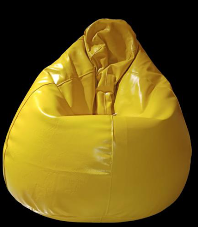 Plain Yellow Large Bean Bag